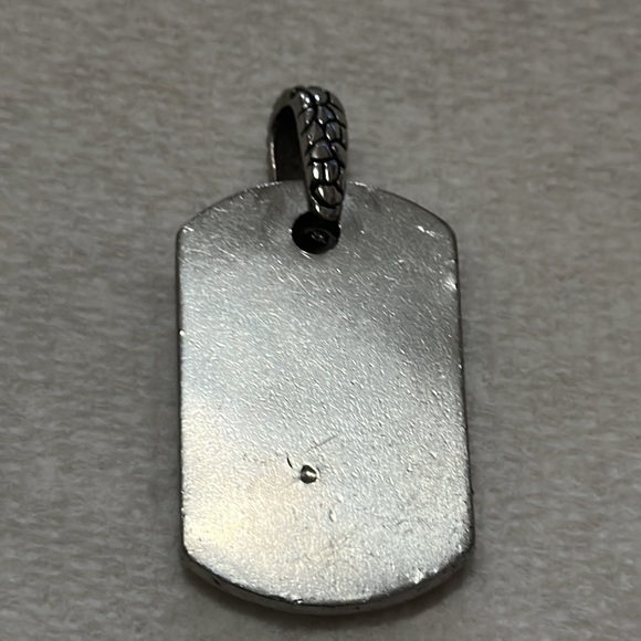 2014 Caperci Man's Bold Fleur-de-Lis Stainless Steel Dog Tag ... - Picture 3 of 4